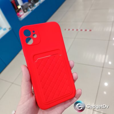 20583  iPhone 11 защитная крышка-чехол, цветной с кармашком