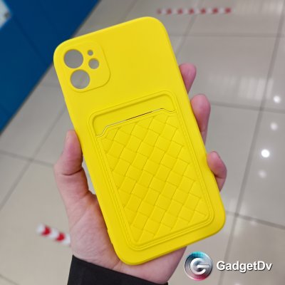 20583  iPhone 11 защитная крышка-чехол, цветной с кармашком