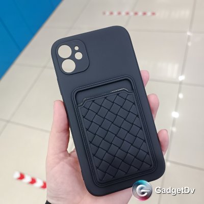 20583  iPhone 11 защитная крышка-чехол, цветной с кармашком