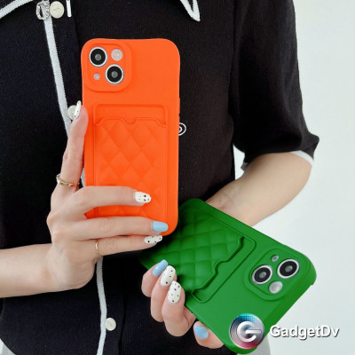20583  iPhone 11 защитная крышка-чехол, цветной с кармашком