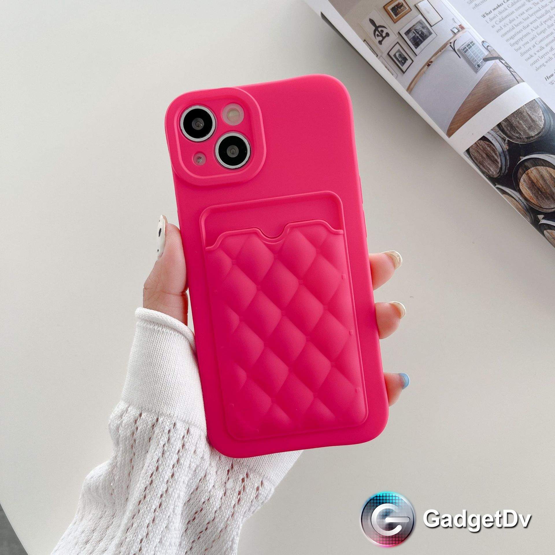 20583 iPhone 11 защитная крышка-чехол, цветной с кармашком