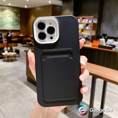 20583  iPhone 11 защитная крышка-чехол, цветной с кармашком