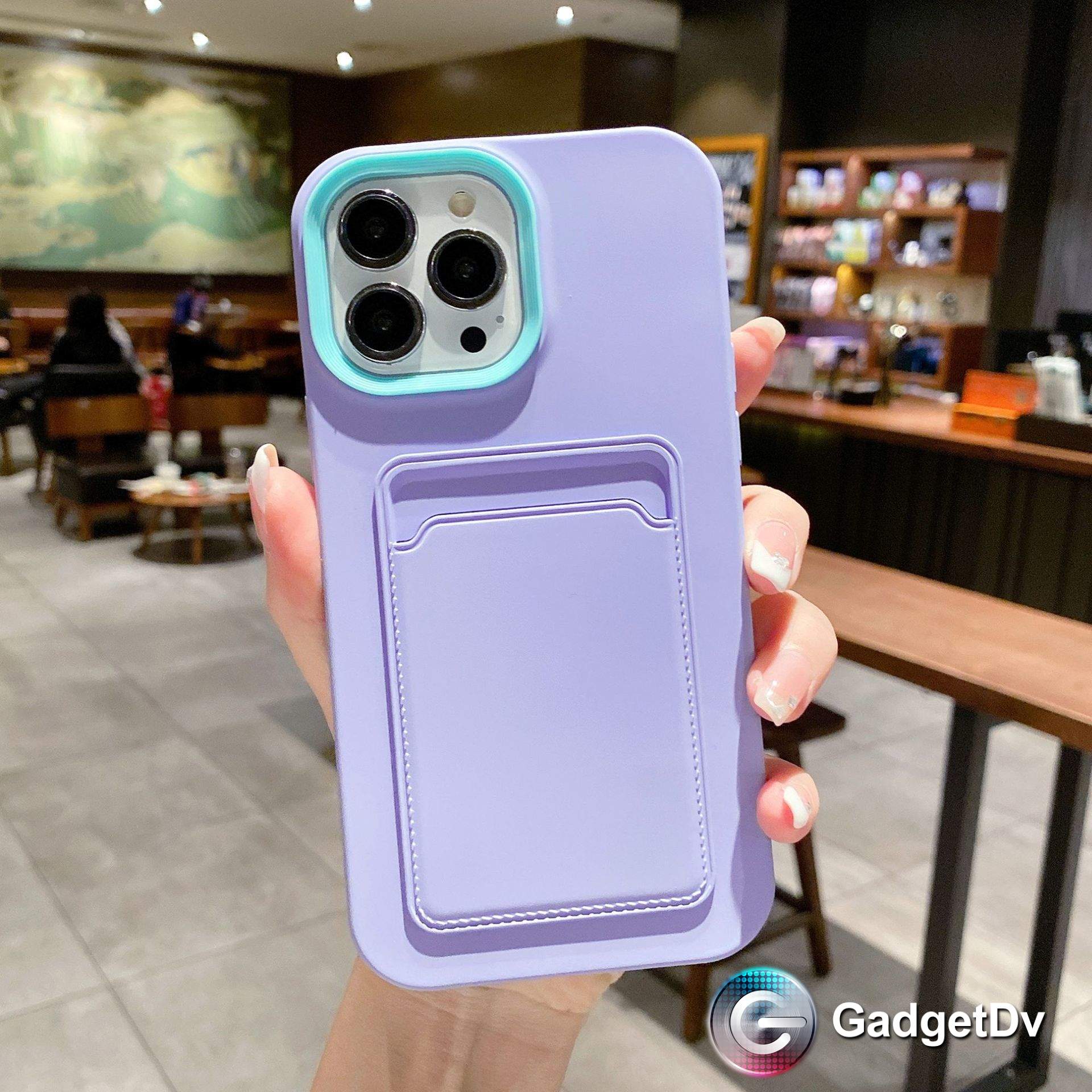 20583 iPhone 11 защитная крышка-чехол, цветной с кармашком