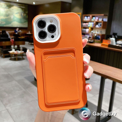 20583  iPhone 11 защитная крышка-чехол, цветной с кармашком