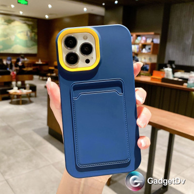 20583  iPhone 11 защитная крышка-чехол, цветной с кармашком