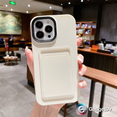 20583  iPhone 11 защитная крышка-чехол, цветной с кармашком