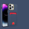 20583 iPhone 11 защитная крышка-чехол, цветной с кармашком