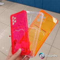 20781 Samsung A73 защитная крышка-чехол, прозрачная с кармашком