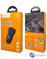 31090 АЗУ USB, 30W+USB-C/iPhone  Hoco Z57A