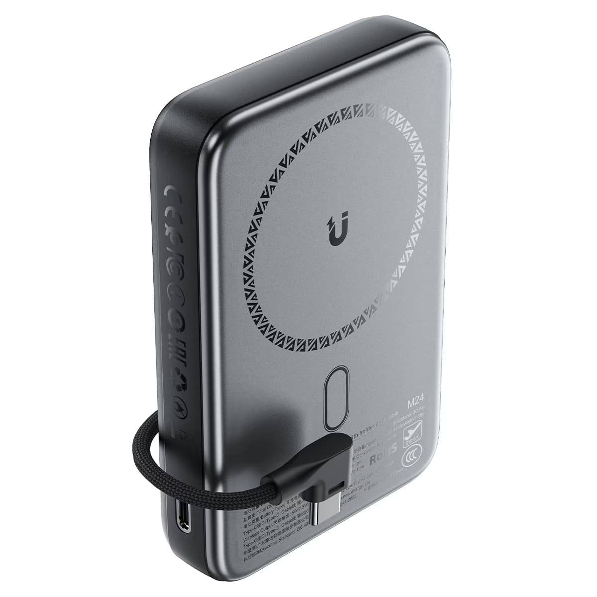 38702 Портативный аккумулятор с функцией беспроводной зарядки 10000 mAh Acefast M24
