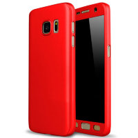 8915 Galaxy S6 Защитная крышка пластиковая 360° (красный)