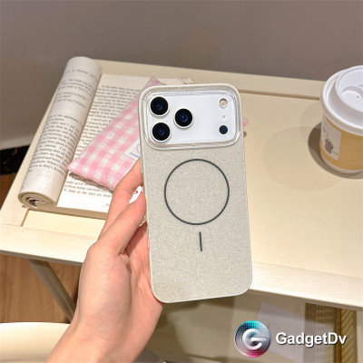 38398  iPhone 17Pro защитная крышка-чехол пластик блестки 