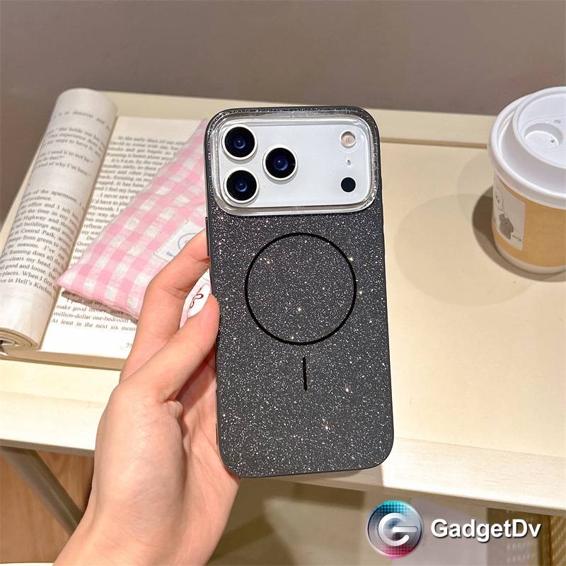 38398 iPhone 17Pro защитная крышка-чехол пластик блестки
