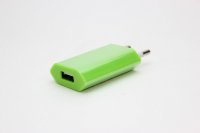 5-721 USB блок питания 1А (зеленый)