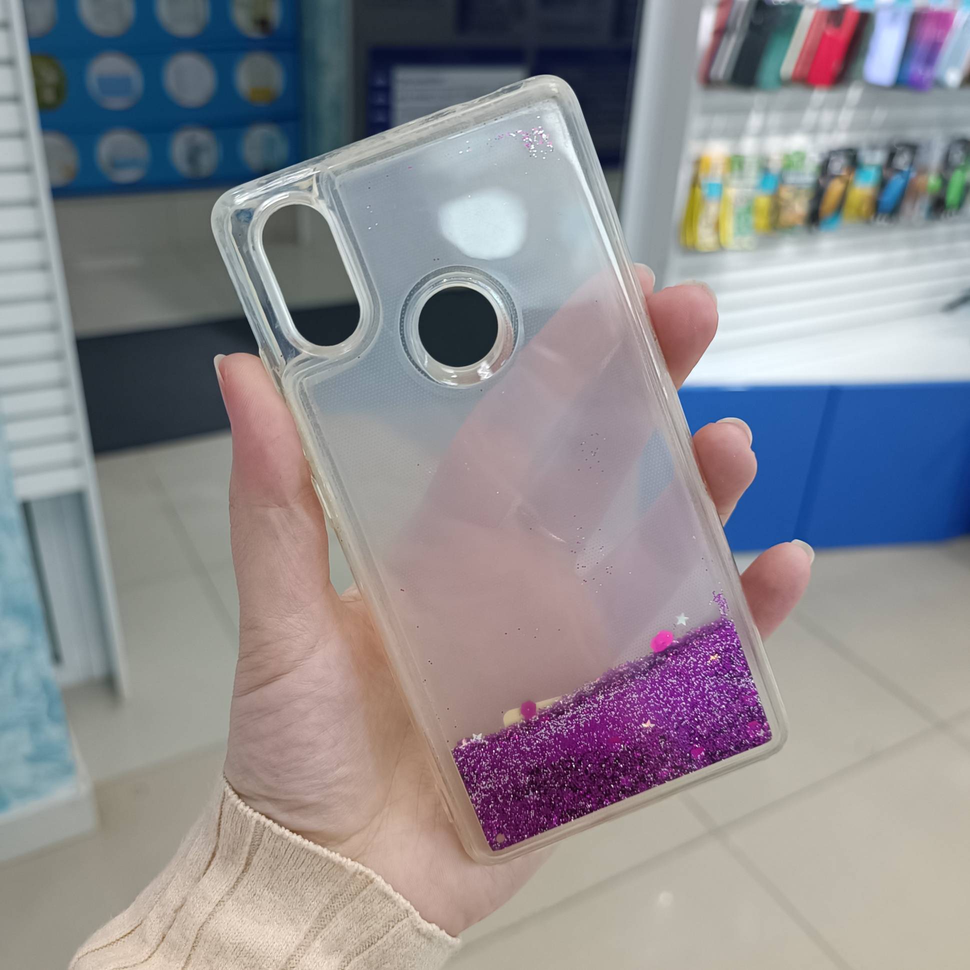 11559 Защитная крышка Xiaomi Mi 8SE, блестки