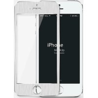 8764 iPhone4 Защитное стекло металическое (серебро)