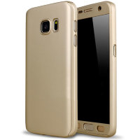 8916 Galaxy S6 Защитная крышка пластиковая 360° (золото)