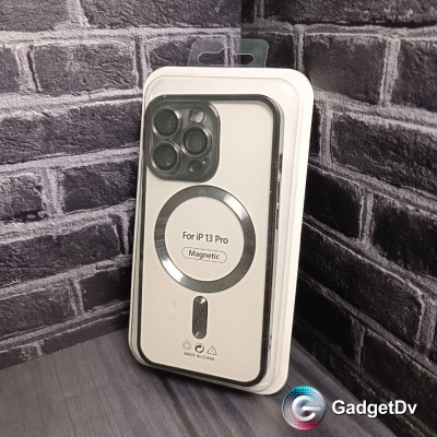 23306  iPhone13 Pro защитная крышка-чехол, с окантовкой магнитная