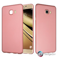 2673 SamsungA7 (2017) Защитная крышка пластиковая (розовое золото)