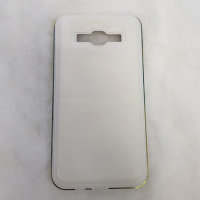 7408 Galaxy S6 Edge Защитная крышка кожаная с бампером (белый)