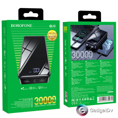 21052 Портативный аккумулятор 30000 mAh Borofon BJ8