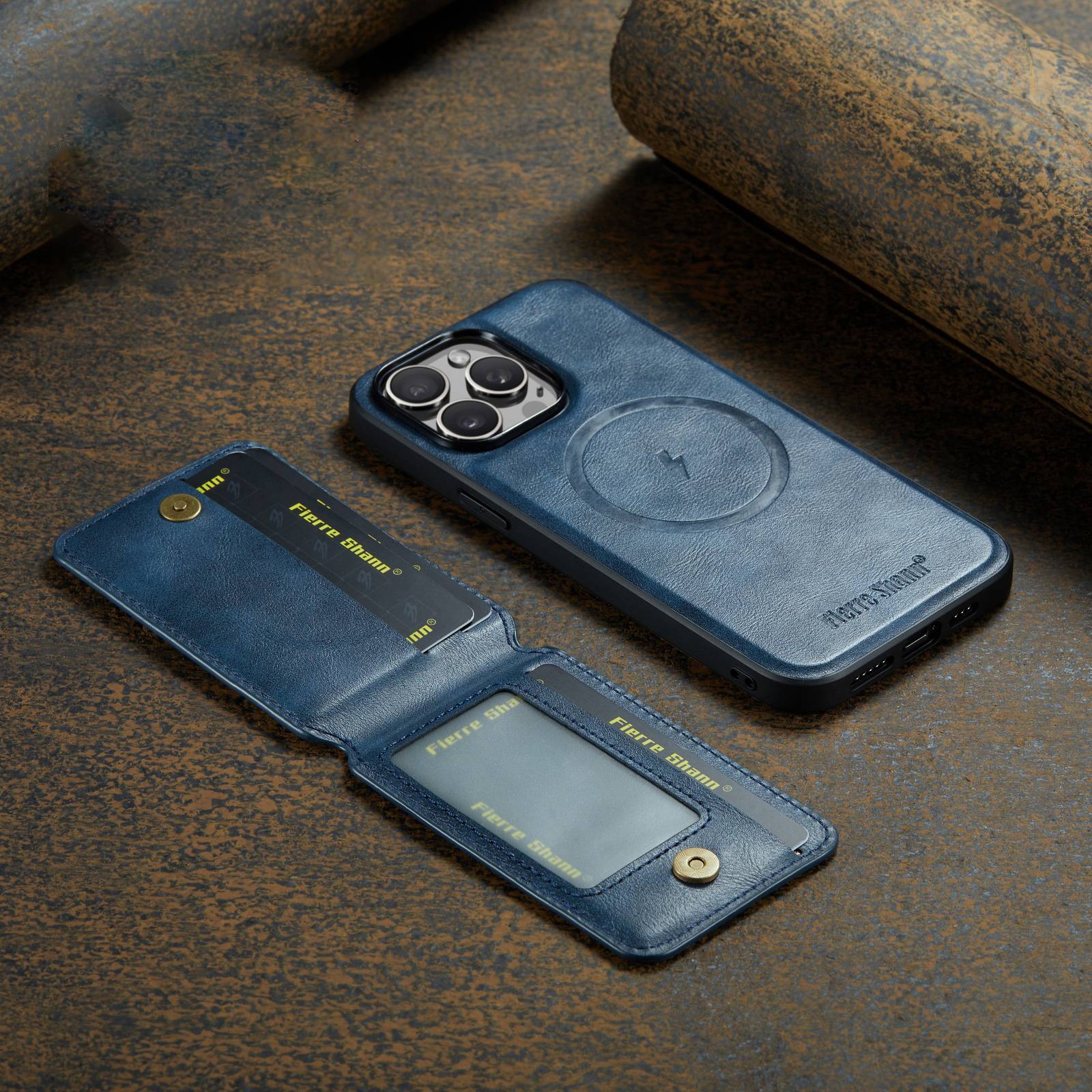 26808 Защитная крышка iPhone 14Pro Max, с картхолдером, кож.