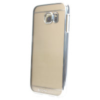 2385 Galaxy S6 Edge Защитная крышка пластиковая (серебро)