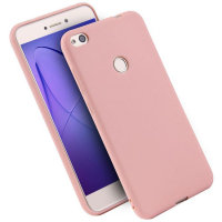4032 Huawei P8 lite (2017) Защитная крышка силиконовая (розовый)