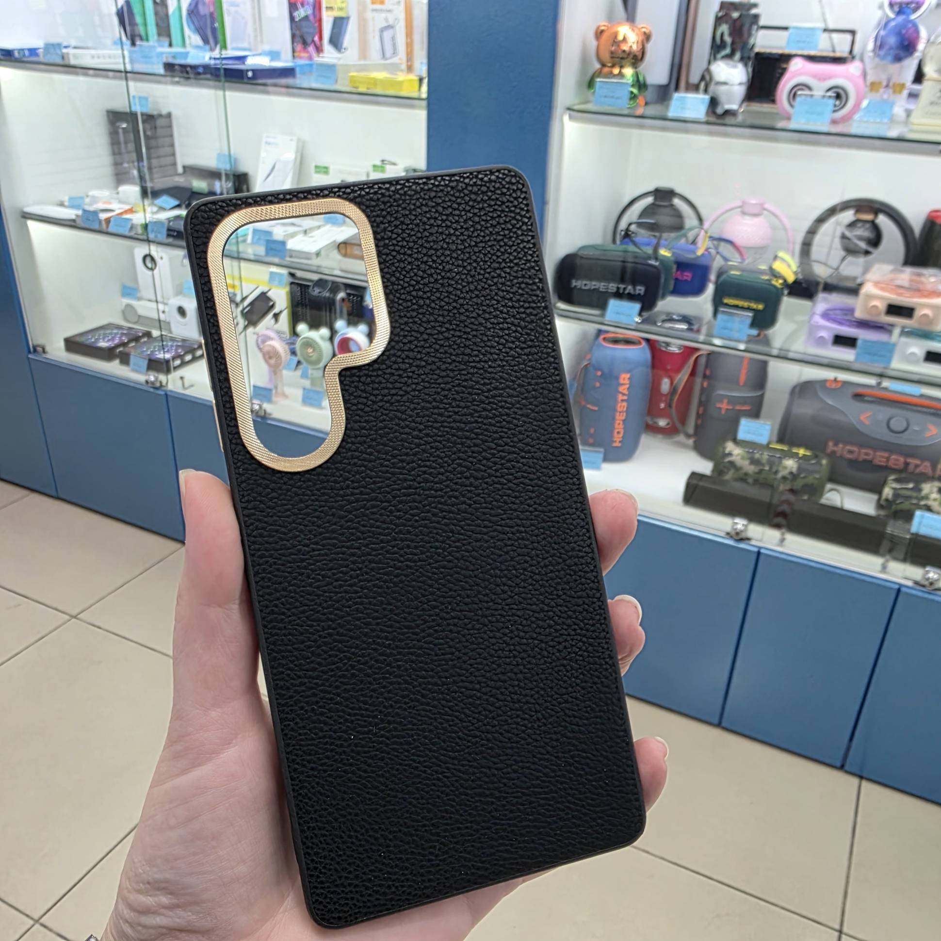 38395 Samsung S25 Ultra защитная крышка-чехол, кож.