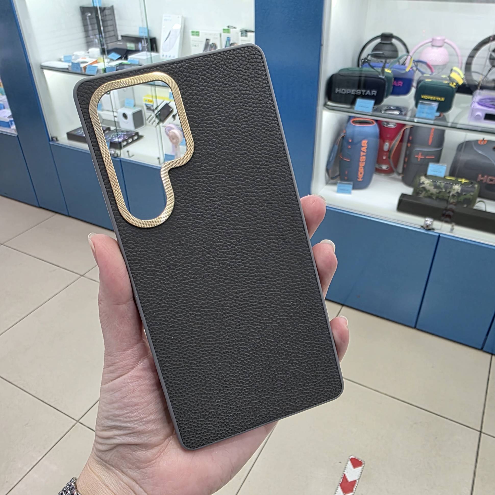 38395 Samsung S25 Ultra защитная крышка-чехол, кож.