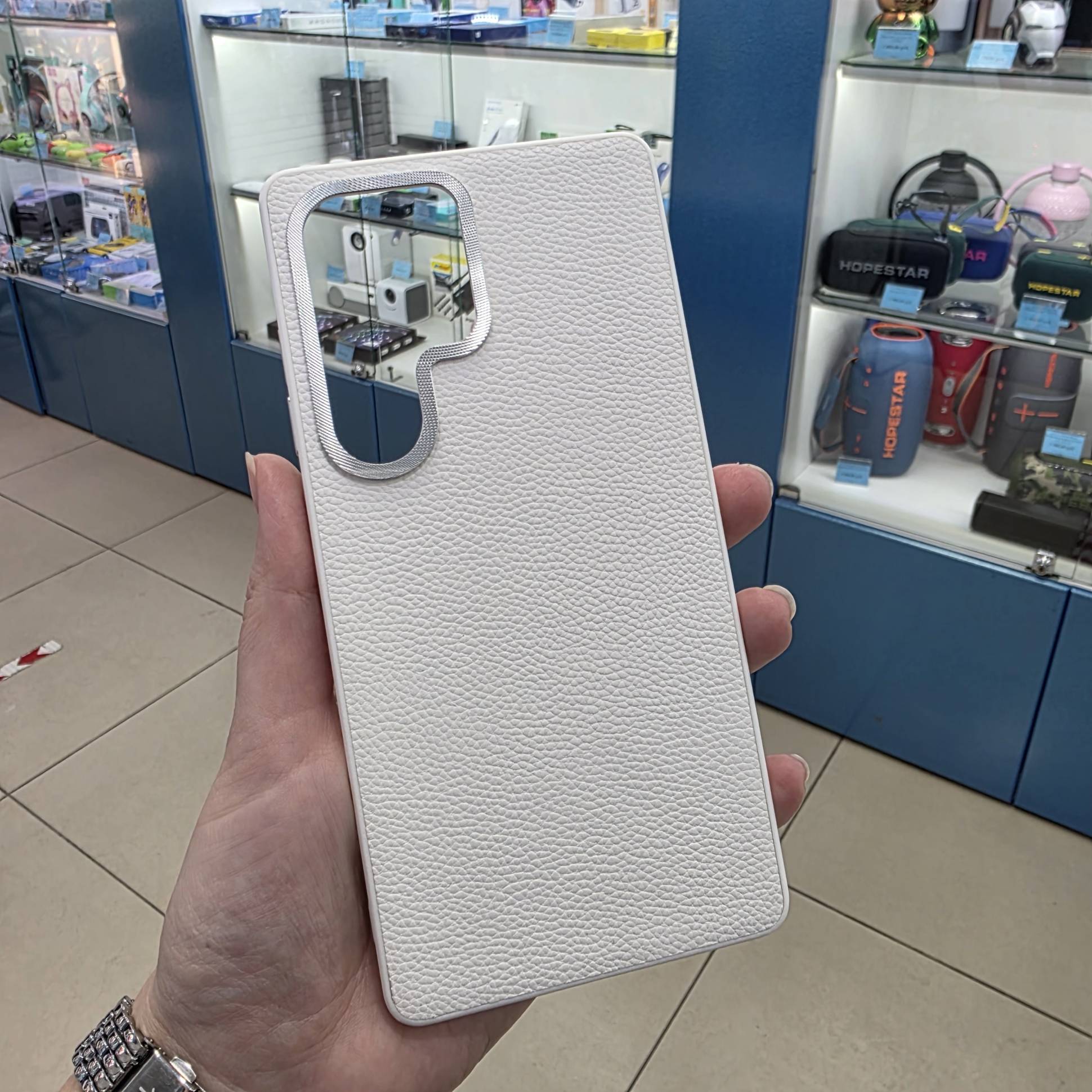 38395 Samsung S25 Ultra защитная крышка-чехол, кож.