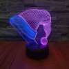 10703 LED лампа 3D "Шапка деда мороза"
