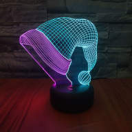 10703 LED лампа 3D "Шапка деда мороза"