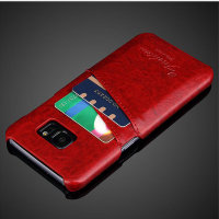 7949 Galaxy S7 Edge Защитная крышка кожаная (красный)