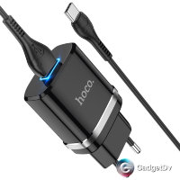 28009 СЗУ USB 2,4А + кабель lighting, Hoco N1