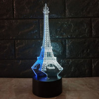 10704 LED лампа 3D "Эйфелева башня"
