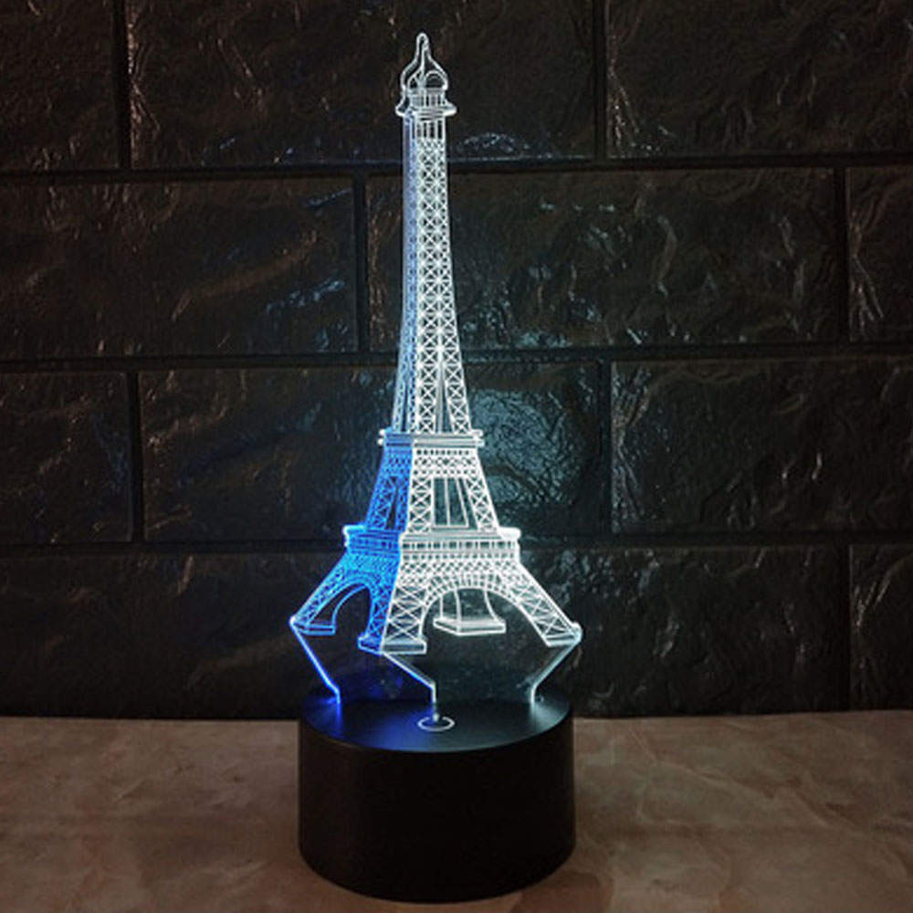 10704 LED лампа 3D "Эйфелева башня"