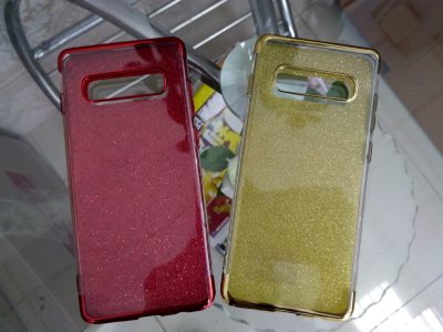 11017 Samsung S10 Plus защитная крышка-чехол, блёстки