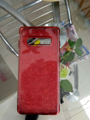 11017 Samsung S10 Plus защитная крышка-чехол, блёстки