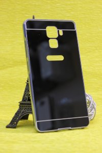 4-58 Huawei Honor7 Защитная крышка пластиковая с металическим бампером (черный)