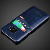 7950 Galaxy S7 Edge Защитная крышка кожаная (синий)
