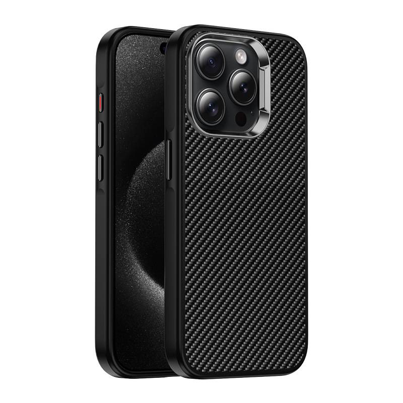 33002 iPhone 13 защитная крышка-чехол, под карбон