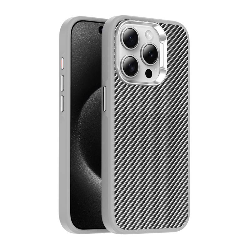 33002 iPhone 13 защитная крышка-чехол, под карбон