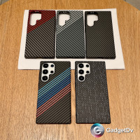 34020 Samsung S24 Ultra защитная крышка-чехол, пластик под карбон
