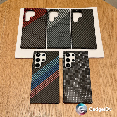 34020 Samsung S24 Ultra защитная крышка-чехол, пластик под карбон