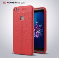 4614 Huawei P8 lite (2017) Защитная крышка силиконовая (красный)