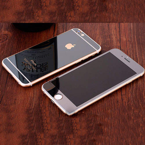 1281 iPhone6 Защитное стекло комплект (черный)
