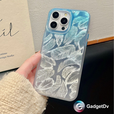 207007  iPhone 11 защитная крышка-чехол, перышки