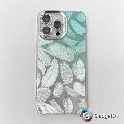 207007  iPhone 11 защитная крышка-чехол, перышки