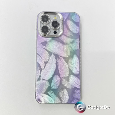 207007  iPhone 11 защитная крышка-чехол, перышки